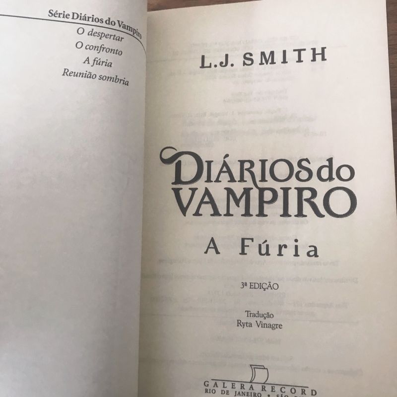 Diários do vampiro: A fúria (Vol. 3)