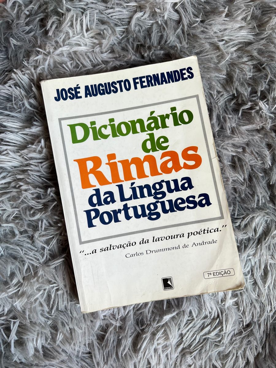 Dicionário de Rimas - José Augusto Fernandes | Livro Usado 83919764 ...
