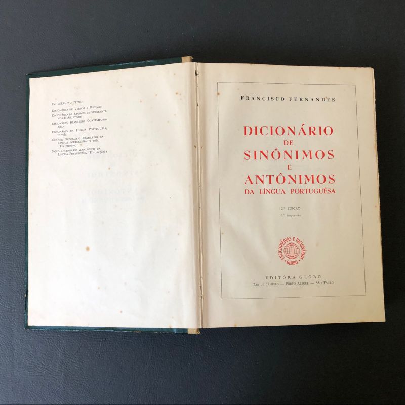 LIVRO - dicionário de sinônimos e antônimos - Editora g