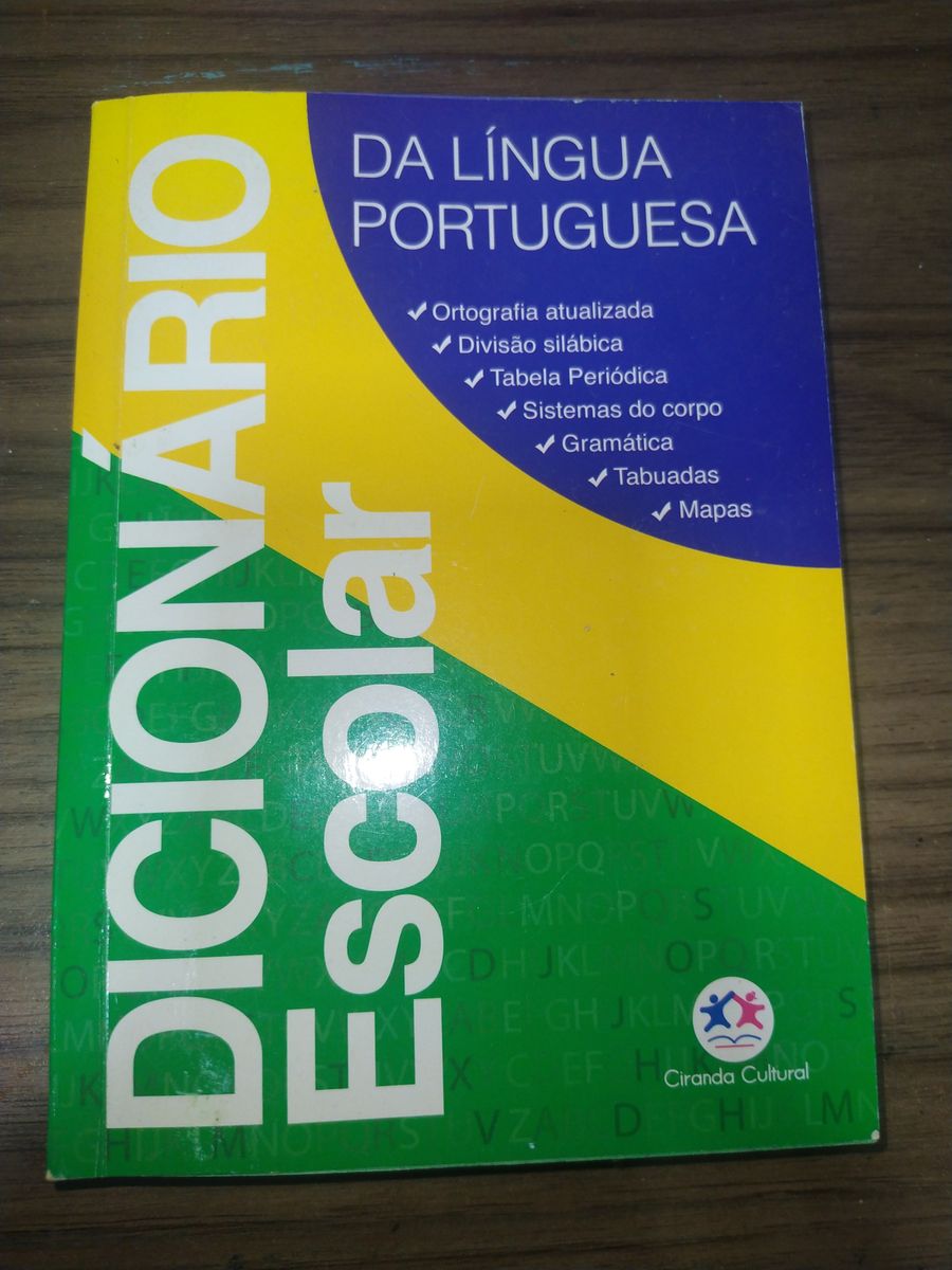 Dicionário Escolar Da Língua Portuguesa O Mais Completo Com Tabuadas