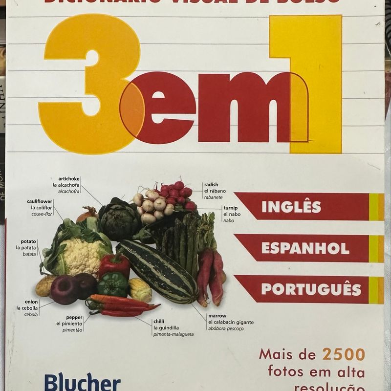 Dicionário Visual de Bolso - 3 em 1: Inglês/espanhol