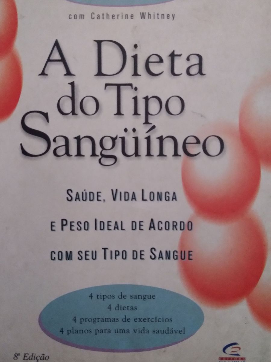 Dieta Do Tipo Sanguíneo | Livro Livro Usado 61382632 | Enjoei