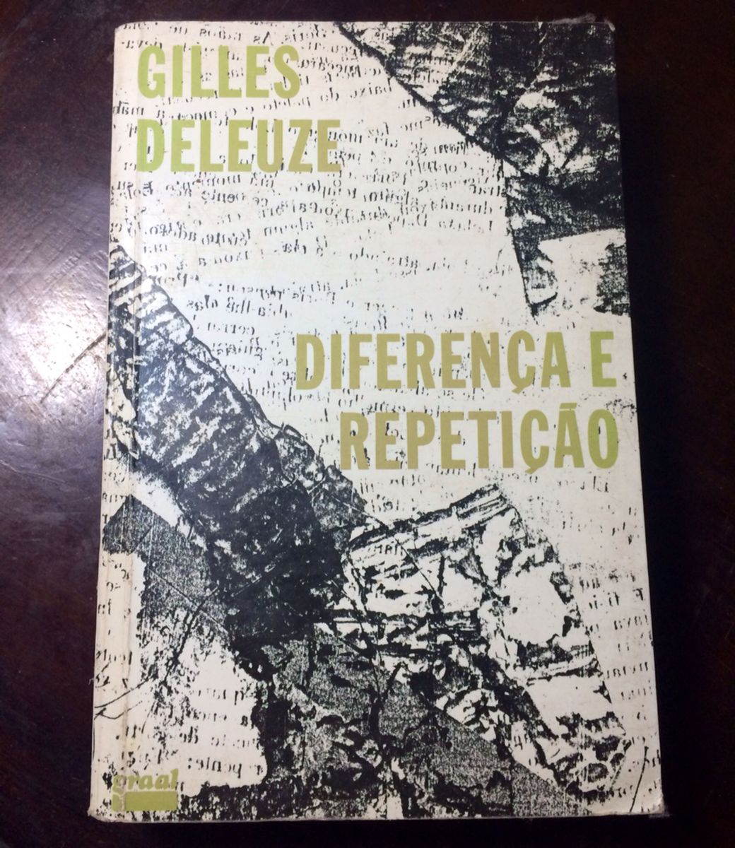 Diferença e Repetição - Gilles Deleuze | Livro Usado 1412299 | enjoei