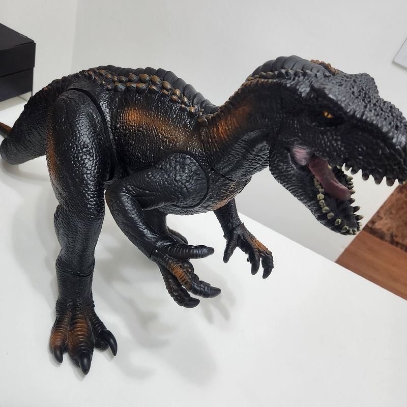 Brinquedo Dinossauro tiranossauro Rex grande articulado - Ri Happy