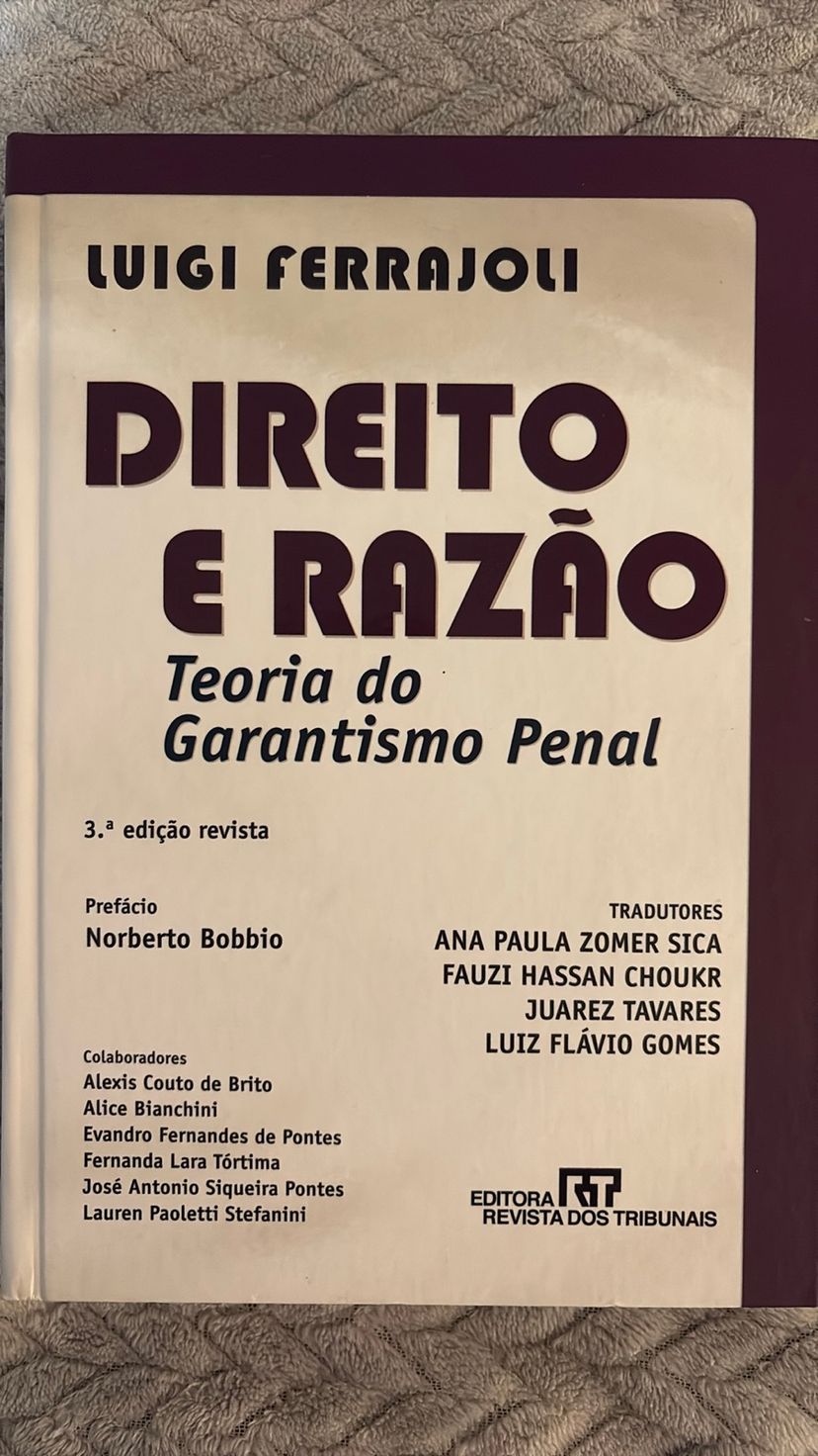 Direito e Razão Teoria do Garantismo Penal, Luigi Ferrajoli | Livro ...