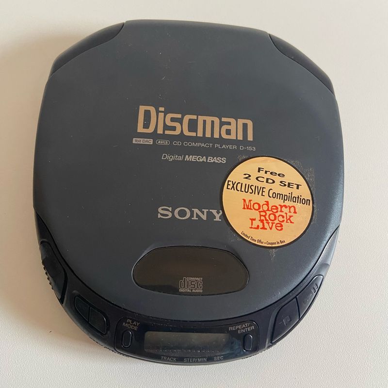 Discman Portatil da Marca Sony, Modelo D-153 | Sony Nunca Usado