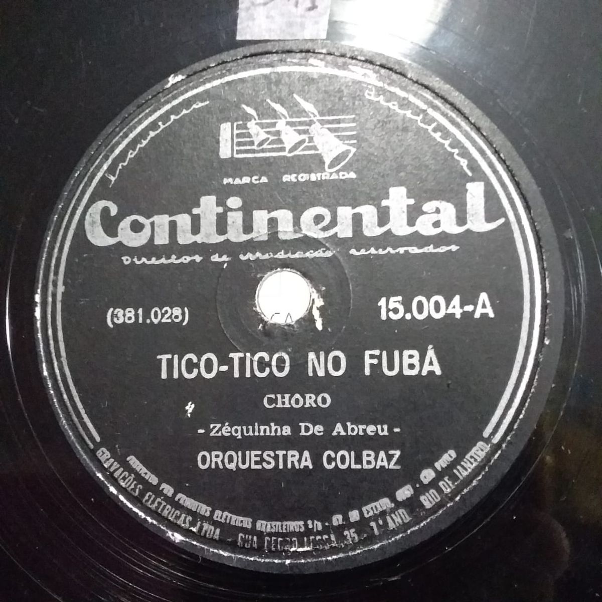 Disco 78 Rpm - Tico-tico No Fubá / Branca - Orquestra Colbaz | Item De ...