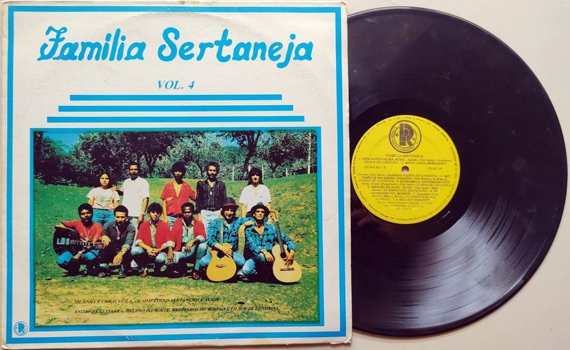 Disco de Vinil Lp Família Sertaneja Vol 4 Sertanejo Música Sertaneja ...