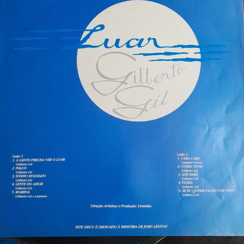 Gilberto Gil / Luar　LP Gilberto Gil – Luar – Cassette (Album, Reissue), [r12734411