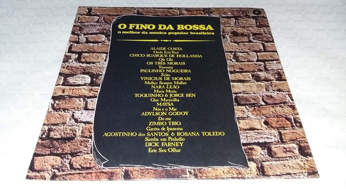 Disco de Vinil O Fino da Bossa - Jorge Ben, Vinicius de Morais, Nara ...