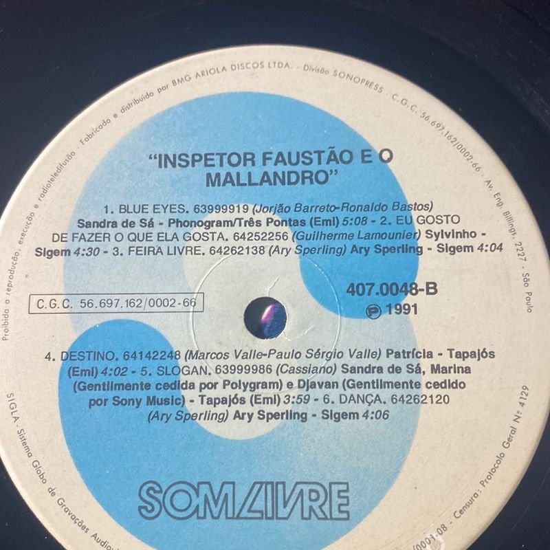 Inspetor Faustão E O Mallandro Tso 1991 K7 Bazar Mks