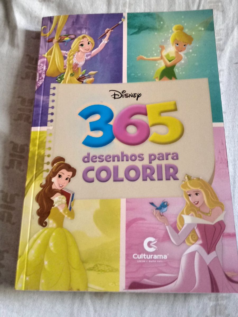 Disney 365 Desenhos para Colorir | Livro Disney Nunca Usado 67416092 ...