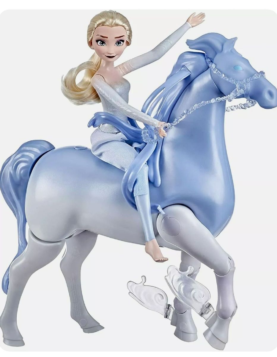 Boneca Disney Frozen Conjunto Elsa e Cavalo Nokk Mattel - Bebe