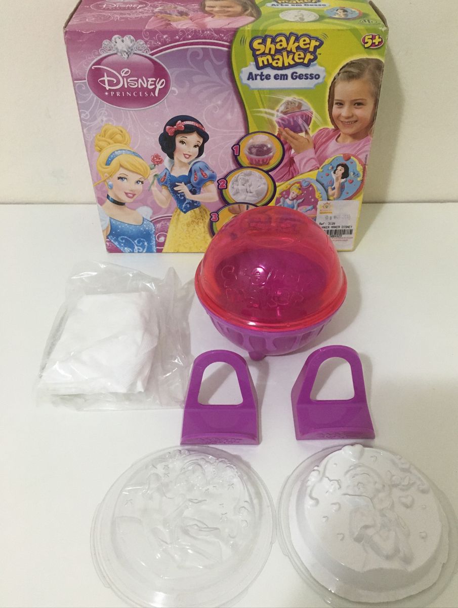 Disney Princesasarte em Gesso!!! Shaker Maker!! Dtc Brinquedo para