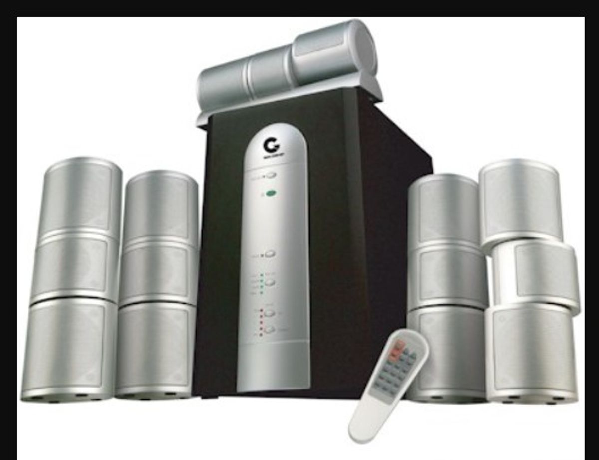 Doação Home Theater Subwoofer Goldship 5.1 Caixa de Som Item Info & Eletro Goldship Usado