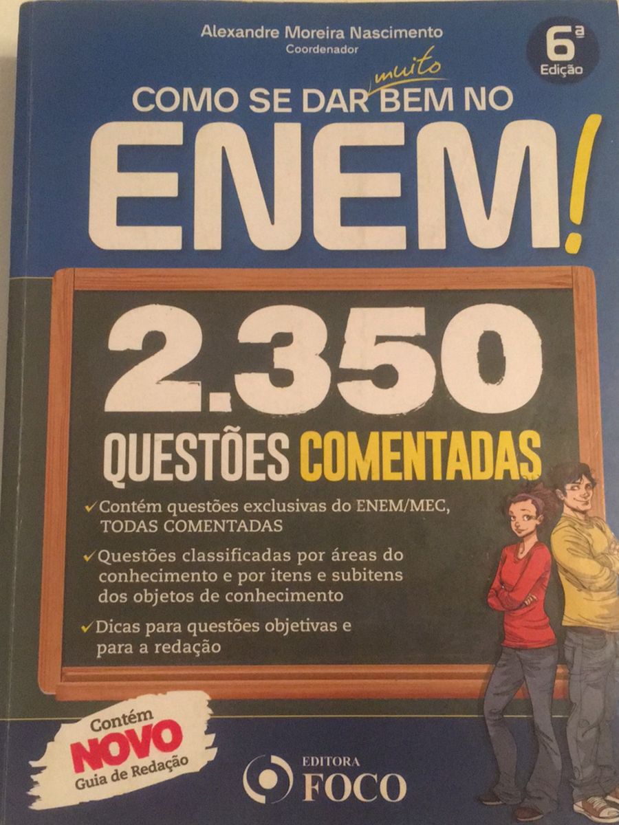 Doacao Livro Questões Do Enem Vestibulares Livro Usado 57325966 Enjoei 6488