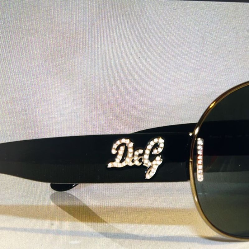 Dolce Amp Gabbana Womens Diamante Designer Sunglasses Black D Amp G 6022 079 87 17211 Dolce E Gabbana Nunca Usado 98036884 enjoei