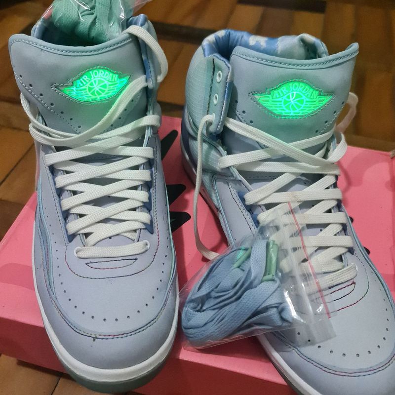 Dq7691-419 J Balvin Nike Air Jordan 2 Retro Sp Azul Celestino