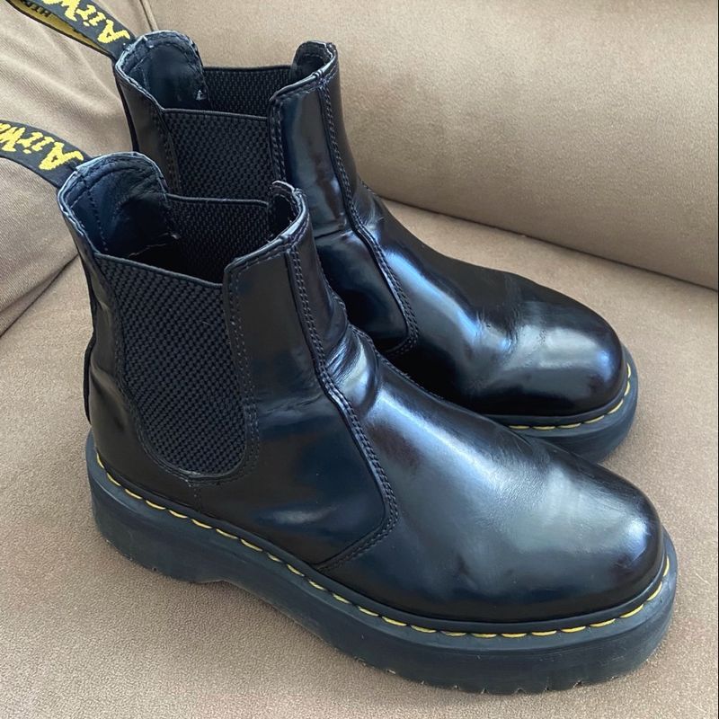 Dr Martens Chelsea Plataforma Bota Feminina Dr. Martens Usado