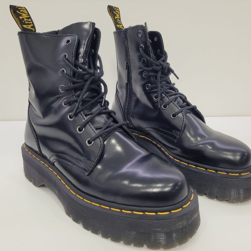 Martens Jadon Smooth Leather Plataform Boots Black Bota Masculina  Martens Usado 93617304 enjoei