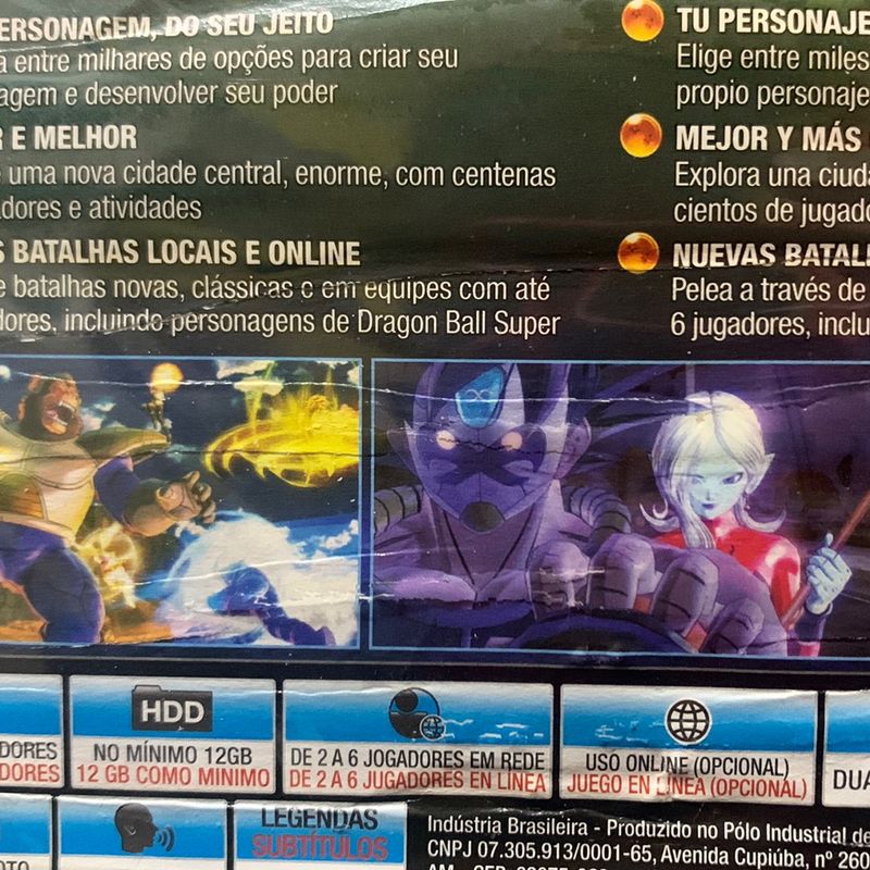 Dragon Ball Xenoverse Ps3 Jogo De Luta Original Mídia Física