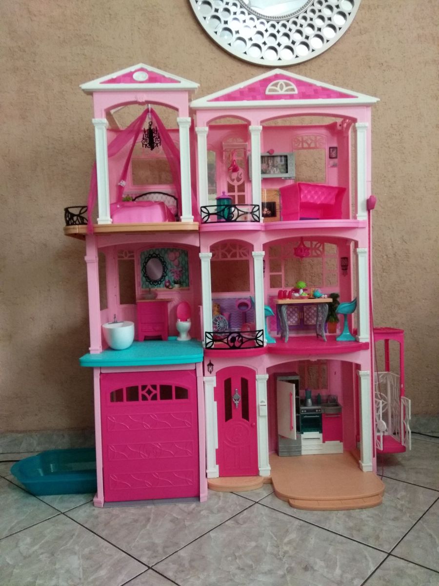 dreamhouse casa da barbie brinquedo barbie usado 33464365 enjoei