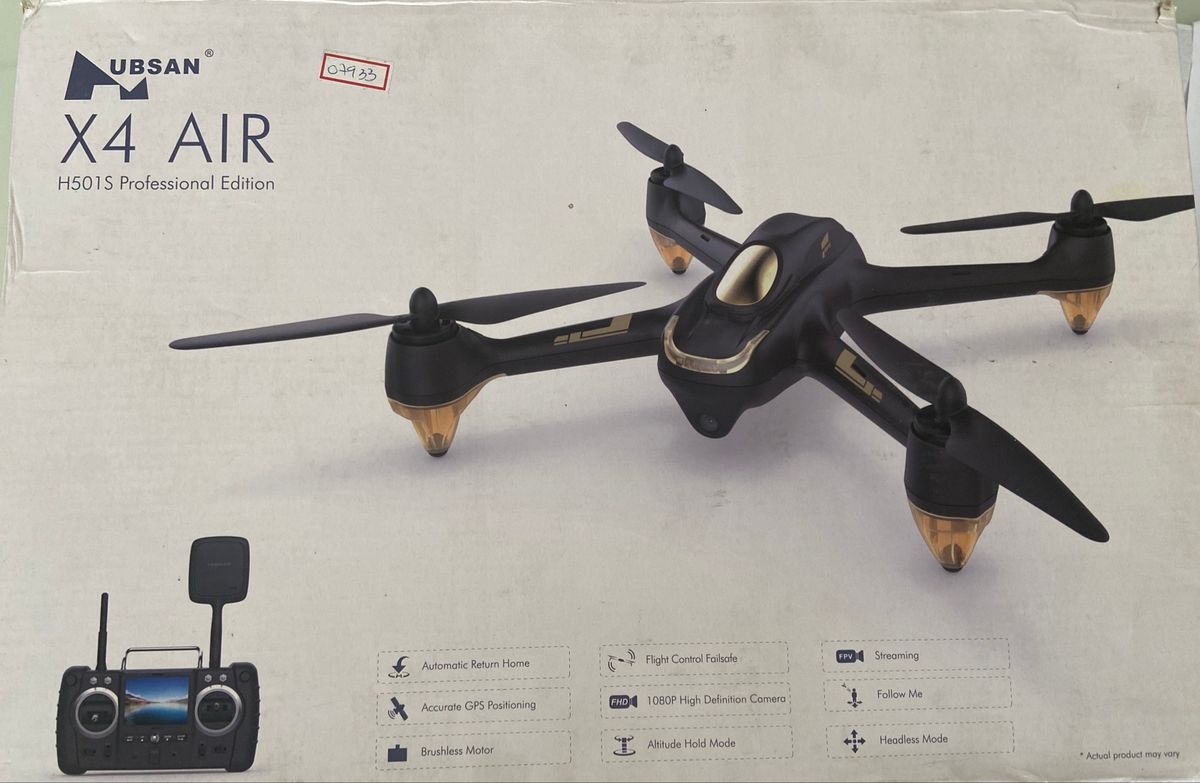 Drone Hubsan X4 H501s Advanced Version com Câmera Fullhd Black