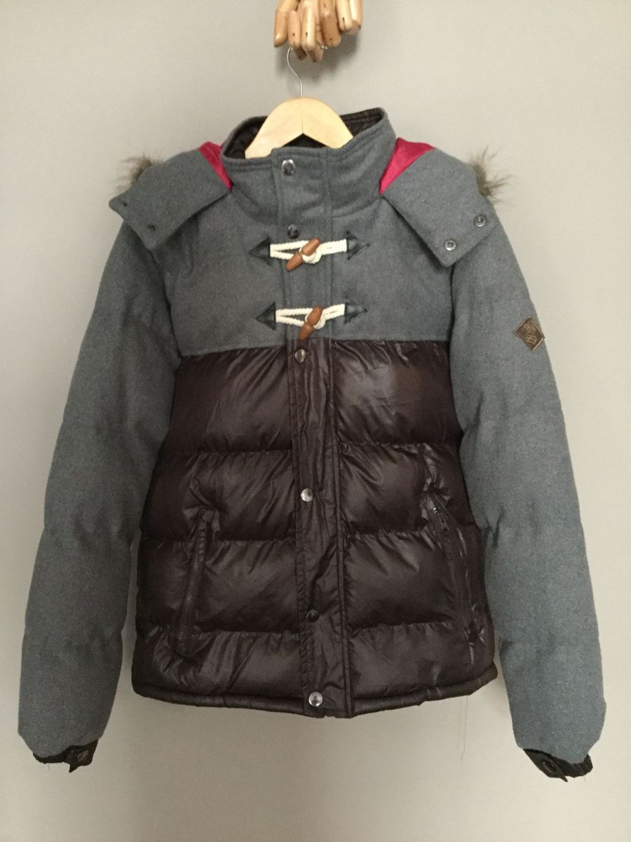 jaqueta de nylon e lã - duffel coat style - casacos soulstar