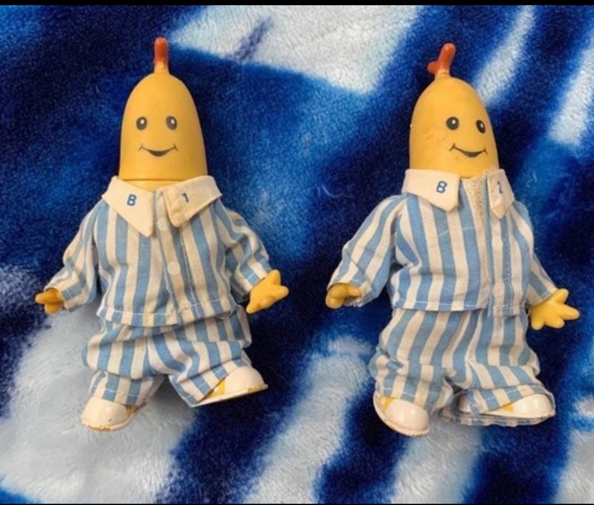 Dupla de Bonecos Bananas de Pijamas Anos 90 Brinquedo Usado