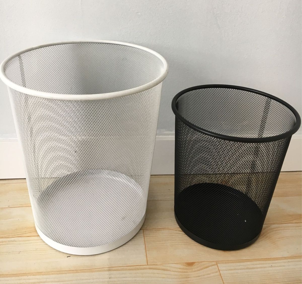 dupla de cestos de lixo aramado tok stok - outros tok&stok