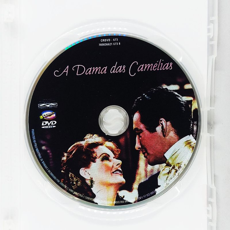 A DAMA DAS CAMELIAS (DVD-Filme), Greta Garbo, Drama-Romance,  Original-Lacrado, Colecionador (1 un)