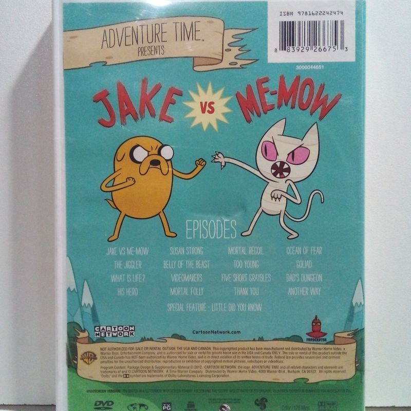 Dvd Adventure Time Jake Me-Mow Importado Usado 99723341