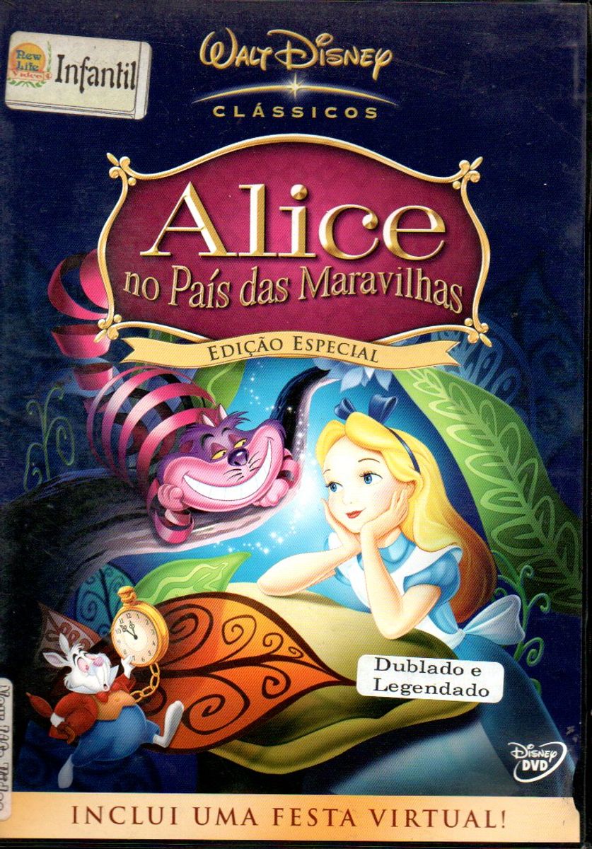 Dvd Alice No Pa S Das Maravilhas Walt Disney Filme E S Rie Disney Usado Enjoei