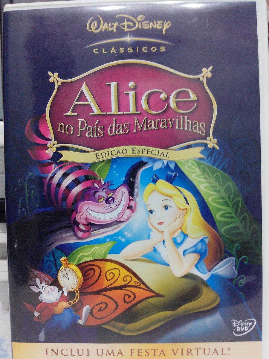 Dvd Alice No Pa S Das Maravilhas Item Infantil Dvd Alice No Pais Das Maravilhas Nunca Usado