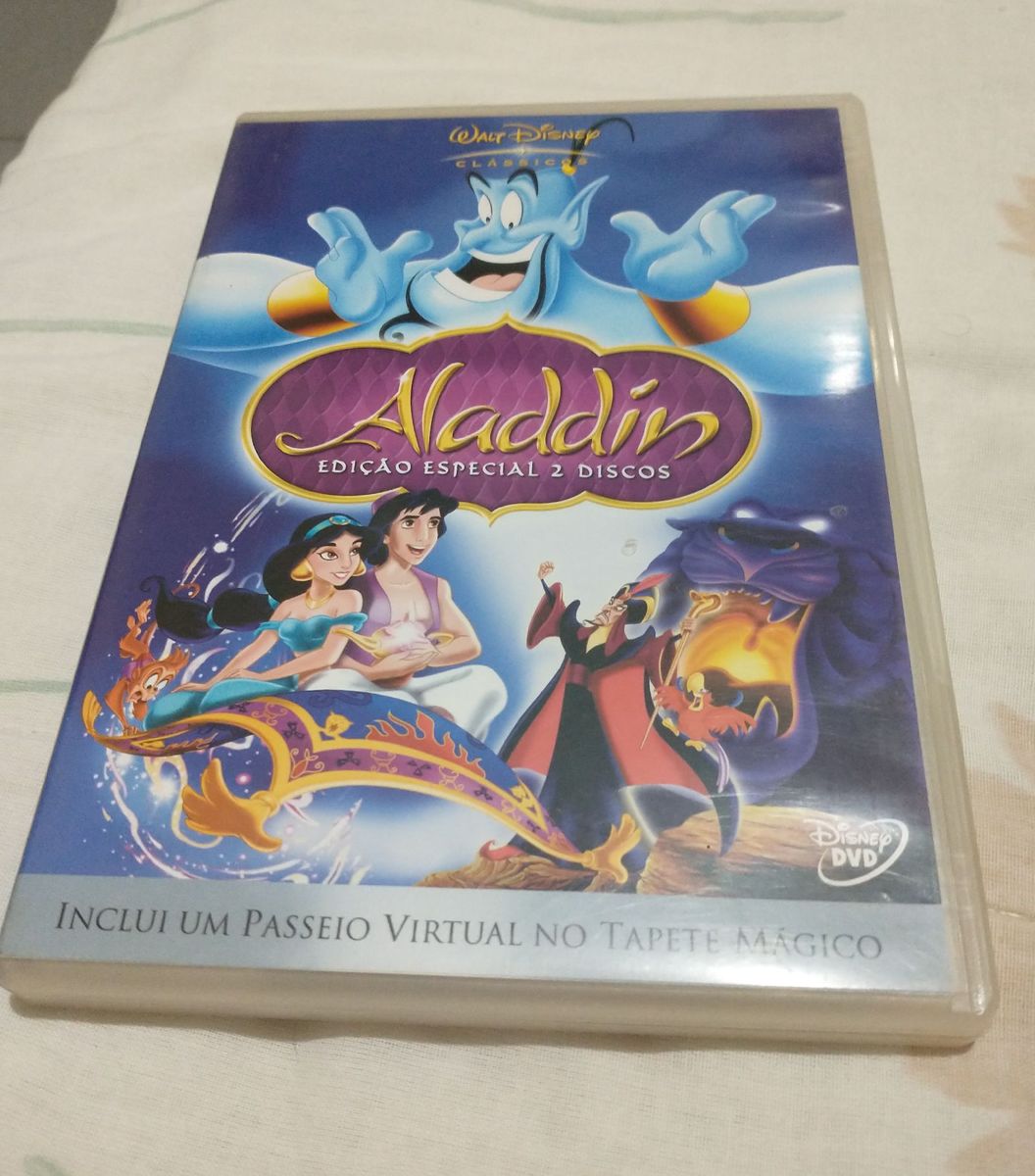 Dvd Alladin (duplo) | Filme E Série Dvd Usado 52998419 | Enjoei