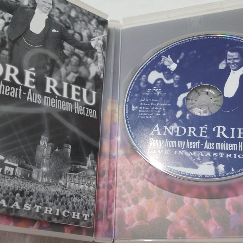 Dvd André Rieu - Songs From My Heart - Aus Meinem Herzen - Live In
