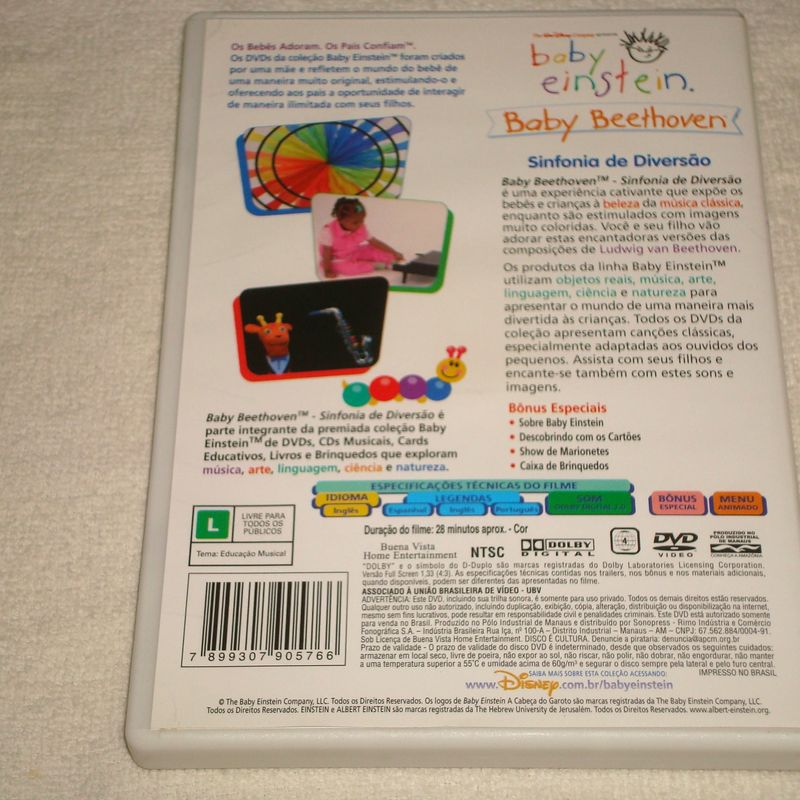 Dvd Baby Einstein Baby Beethoven Dvd Nacional e Original | Disney
