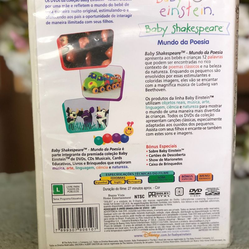Dvd Baby Einstein Baby Shakespeare | Item de Música Dvd Usado