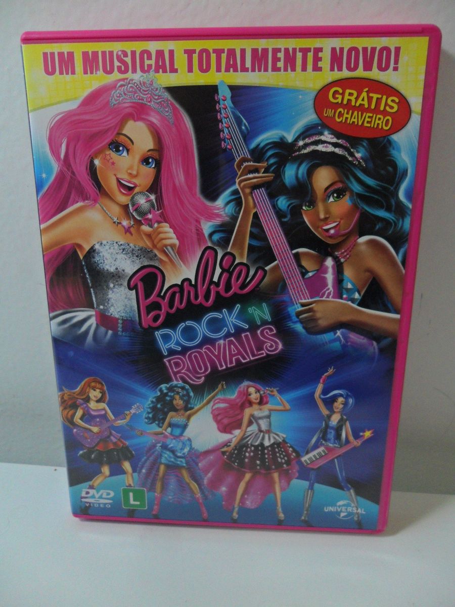 Dvd Barbie Rock'n Royals. | Item Infantil Dvd Usado 40387562 | enjoei