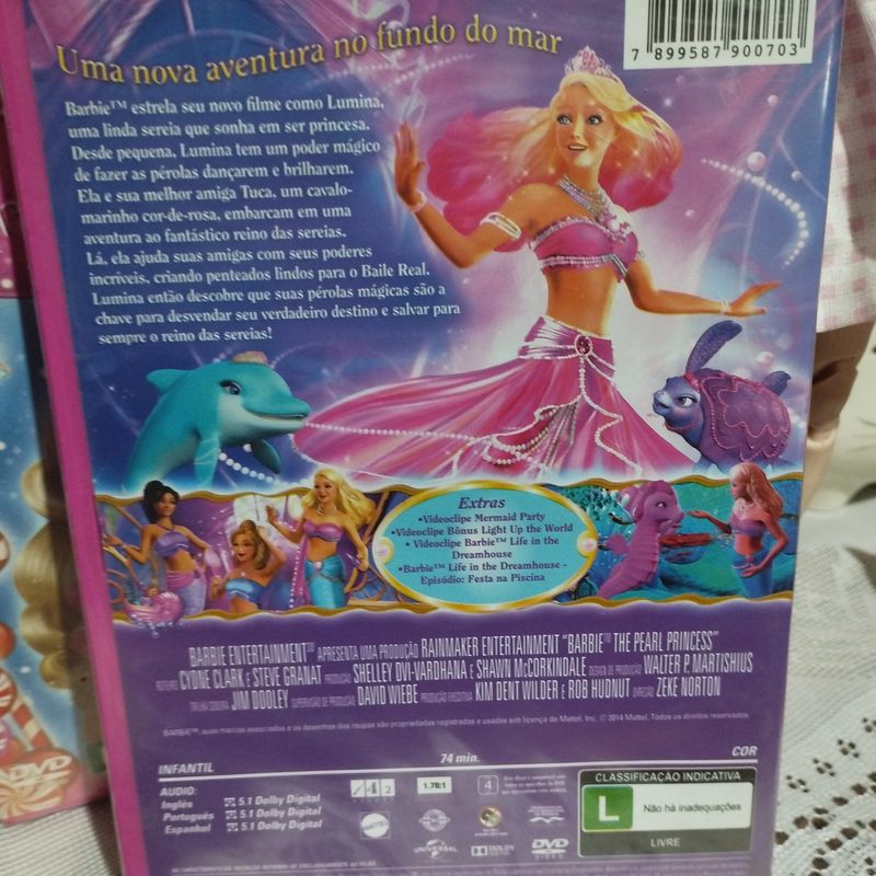 Coleção Barbie Sereias - Box com 4 DVDs - Novo Lacrado