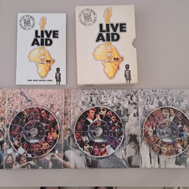Dvd Box Live Aid 1985 4 Dvds | Dvd Usado 126587780 | enjoei