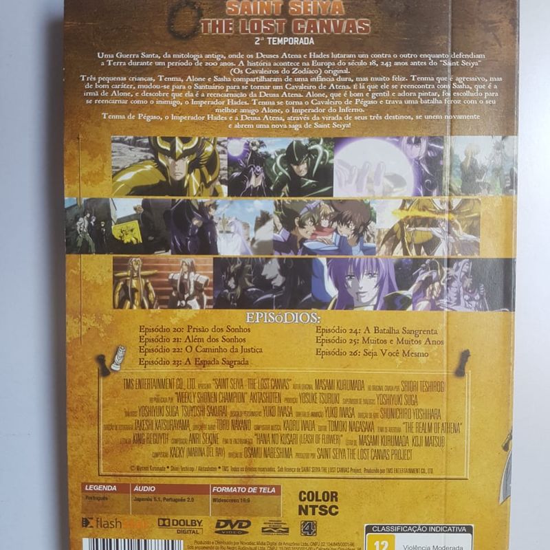 Dvd Box Saint Seiya The Lost Canvas 2ª Temporada Vol 2 | Flashstar