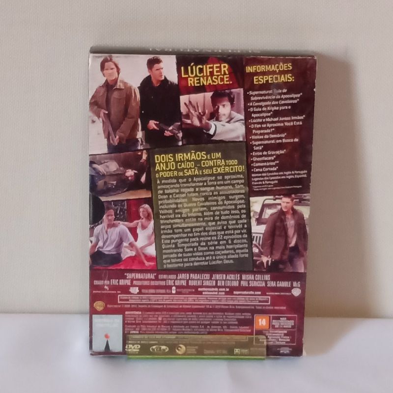 Dvd Box - Supernatural (Sobrenatural) - Quinta Temporada Completa