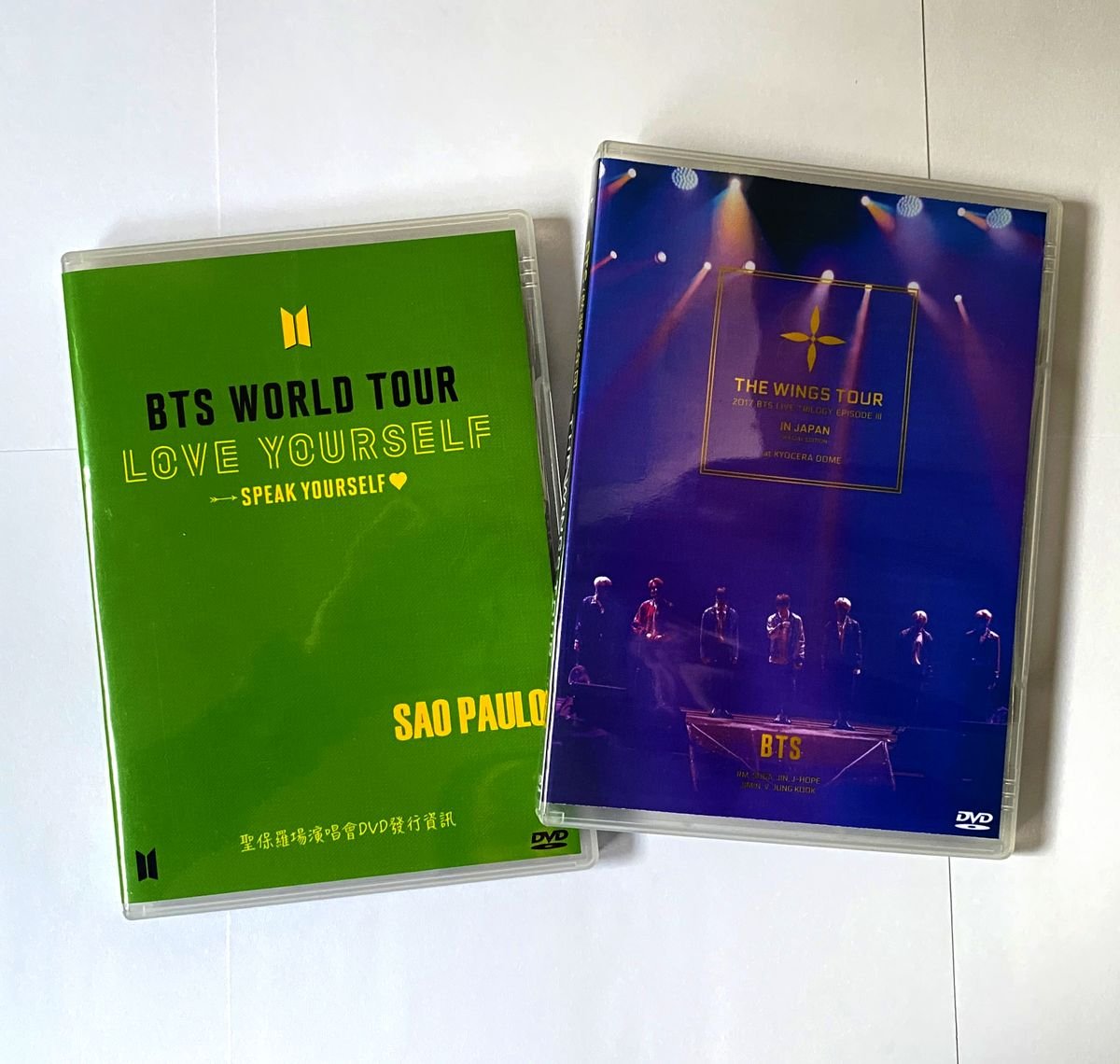 Dvd Bts Wings Tour Japan Edition + Dvd Bts World Tour Love Yourself São