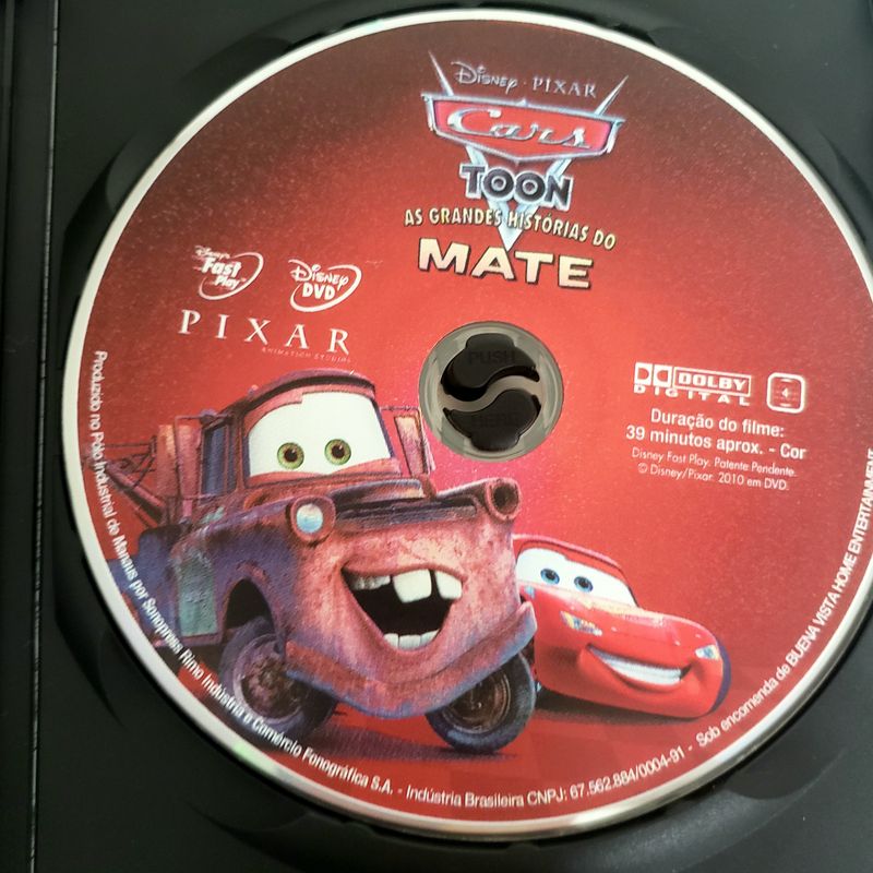 Dvd Cars Toon As Grandes Hist rias do Mate Filme e S rie Disney Pixar Usado 85990158 enjoei