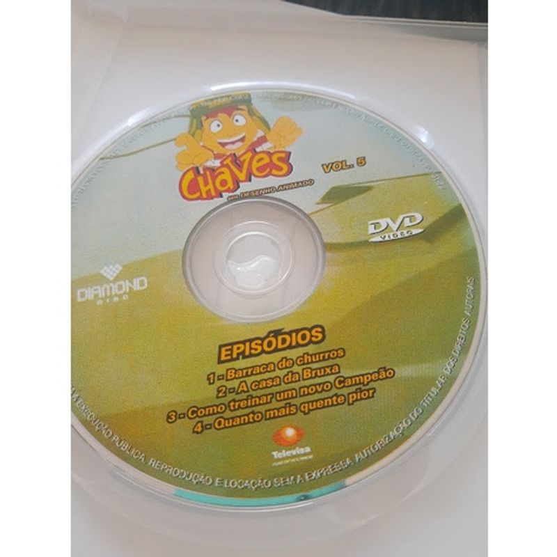 DVD Chaves em desenho animado