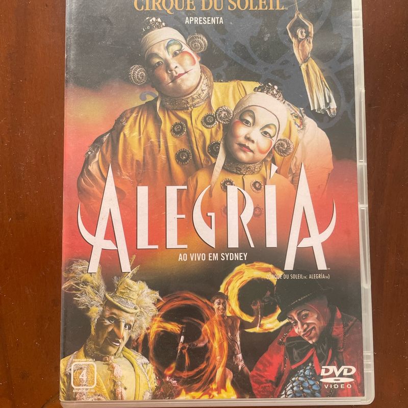 Dvd Cirque Du Soleil - Alegria - Ao Vivo em Sidney | Dvd Usado