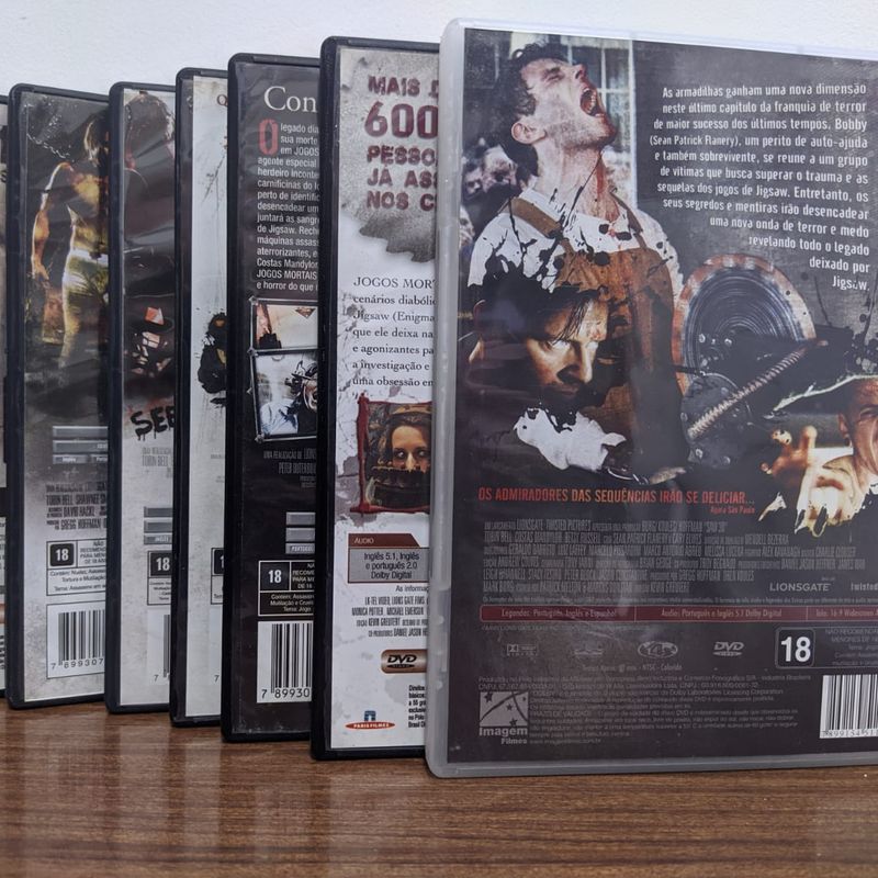 Colecao Jogos Mortais 7 Dvds Filmes