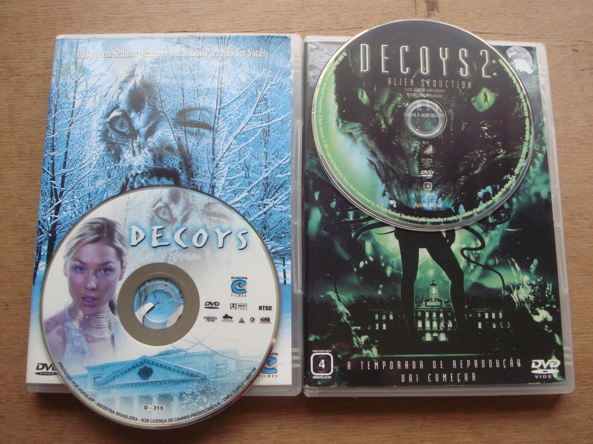 Dvd Decoys + Decoys 2 Sedução Alienígena Filme e Série Europa Filmes