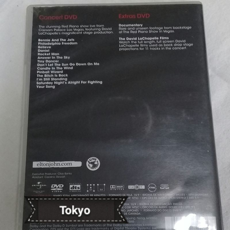 Dvd Duplo Elton John - The Red Piano | Usado 81273367 | enjoei
